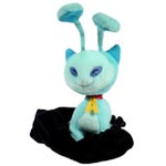 Blue Aisha Plushie with Velvet Bag